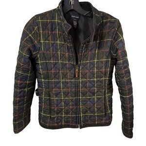 Ralph Lauren Jacket Youth Size L (12-14) Full Zip Tartan Plaid Quilted EUC RARE